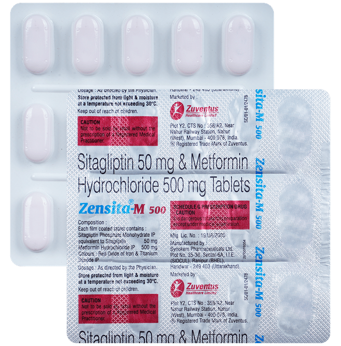 Zensita M 50mg/500mg Tablet - Classic Derma