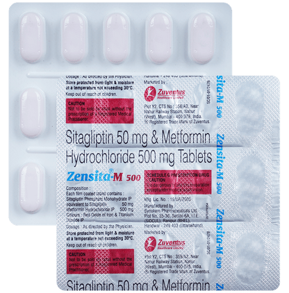 Zensita M 50mg/500mg Tablet - Classic Derma