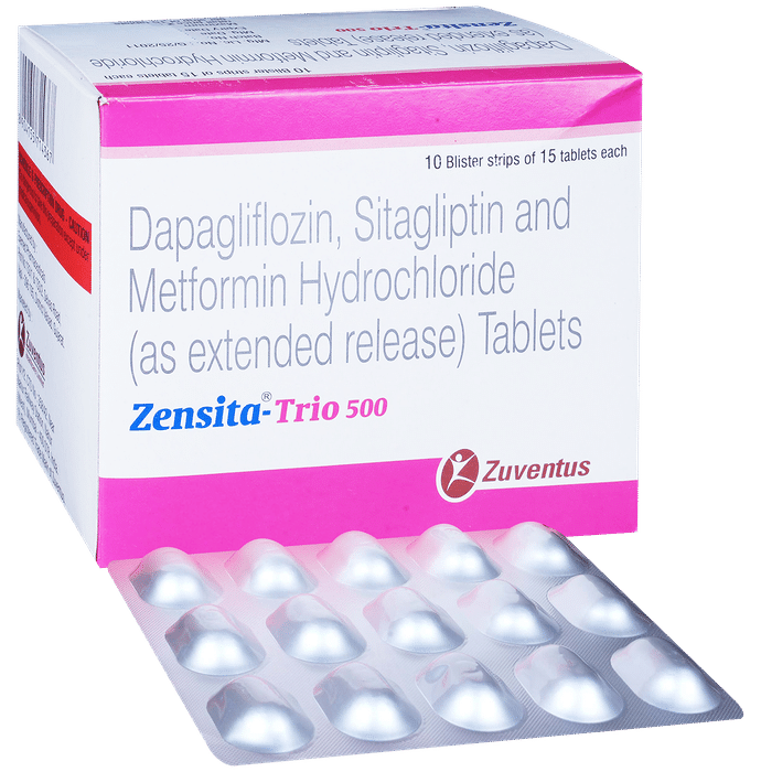 Zensita Trio 10mg/500mg/100mg Tablet ER - Classic Derma