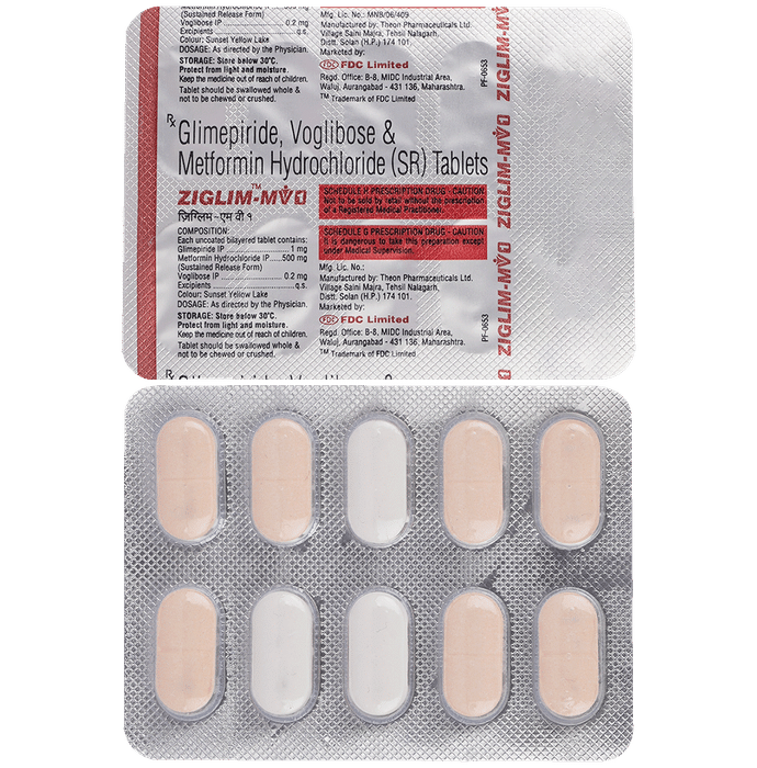 Ziglim-MV 1 Tablet SR - Classic Derma