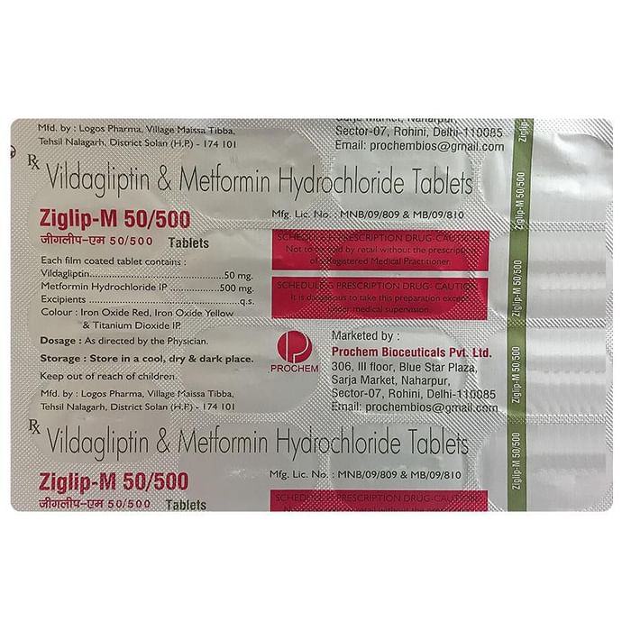 Ziglip-M 50/500 Tablet