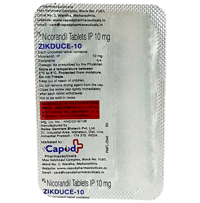 Zikduce 10 Tablet