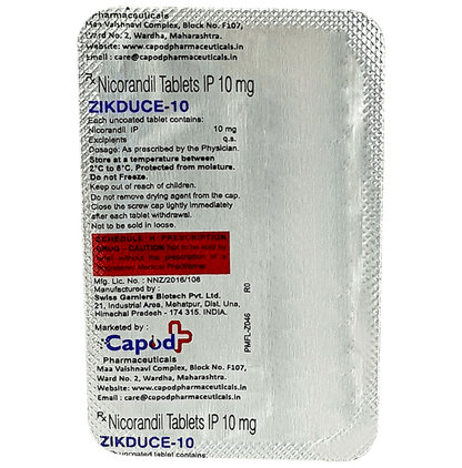 Zikduce 10 Tablet