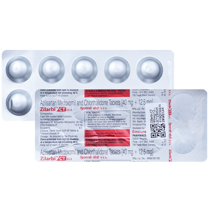 Zilarbi CT 40mg/12.5mg Tablet - Classic Derma