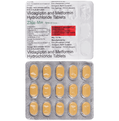 Zilda M 1000mg/50mg Tablet - Classic Derma