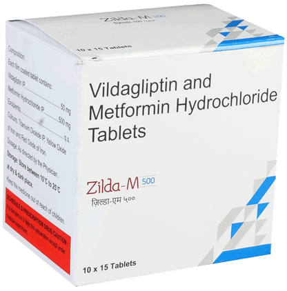 Zilda M 500mg/50mg Tablet
