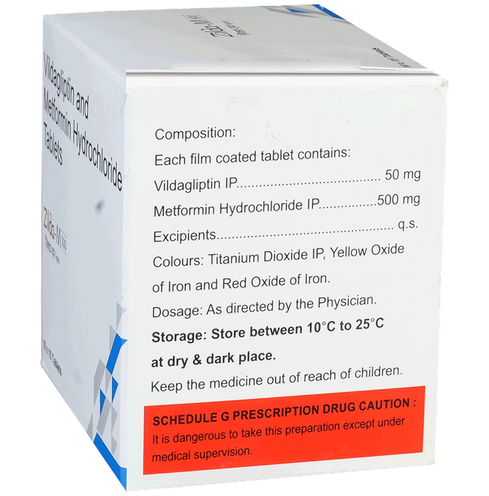 Zilda M 500mg/50mg Tablet