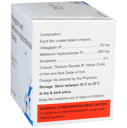 Zilda M 500mg/50mg Tablet