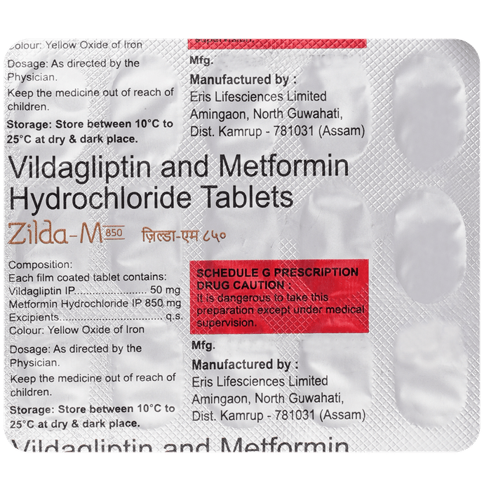 Zilda M 850 Tablet