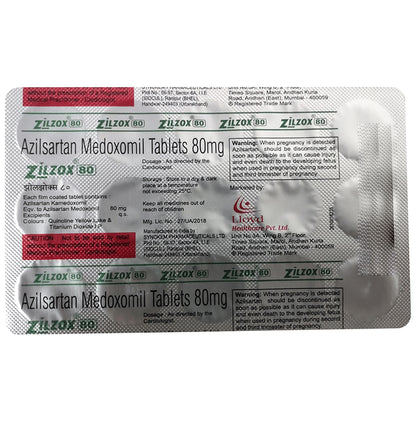 Zilzox 80 Tablet - Classic Derma