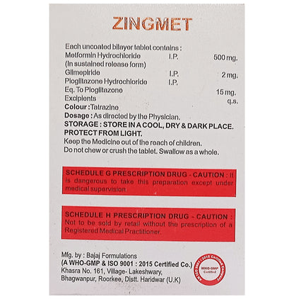 Zingmet Tablet SR