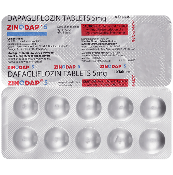 Zinodap 5mg Tablet - Classic Derma