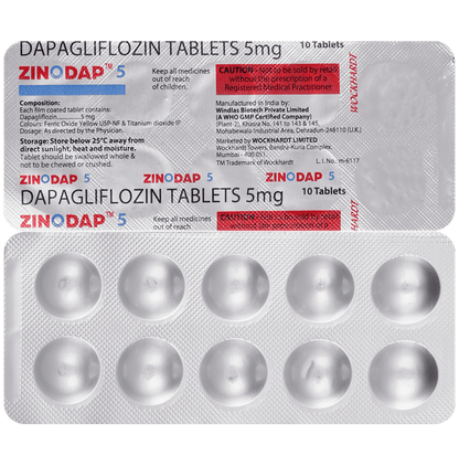 Zinodap 5mg Tablet - Classic Derma