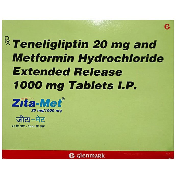 Zita-Met 1000mg/20mg Tablet ER - Classic Derma