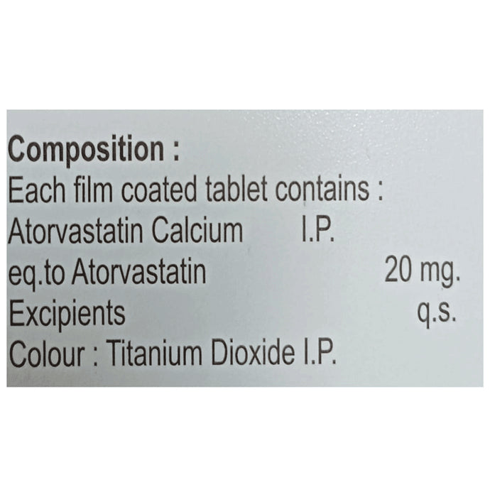 Zocovas 20mg Tablet
