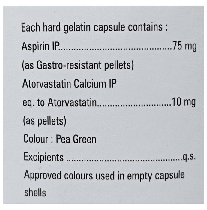 Zocovas ASP 10mg/75mg Capsule