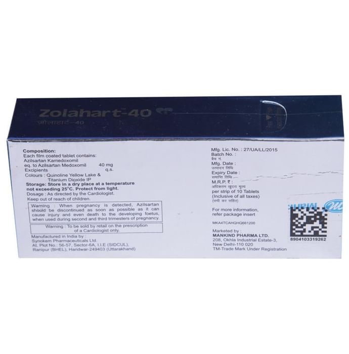 Zolahart 40 Tablet