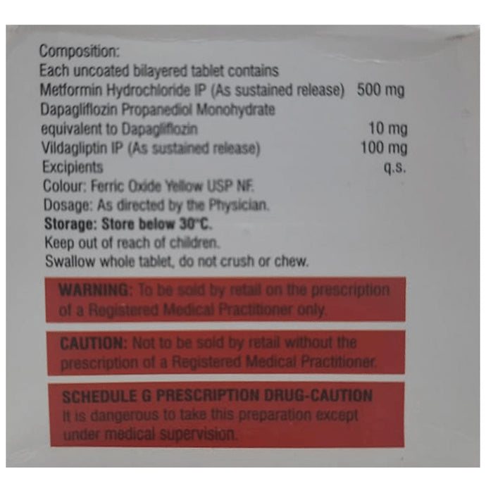 Zomelis-DM 500 Tablet SR