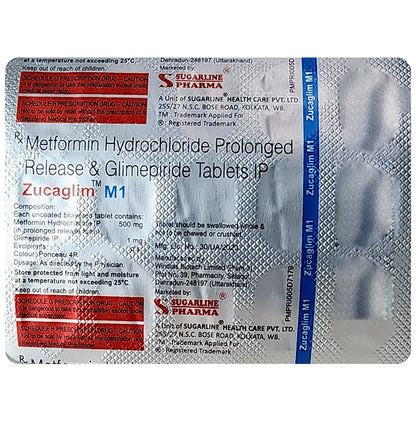 Zucaglim M 1 Tablet PR