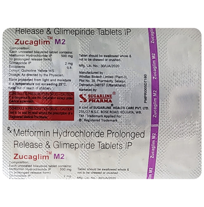 Zucaglim M 2 Tablet PR