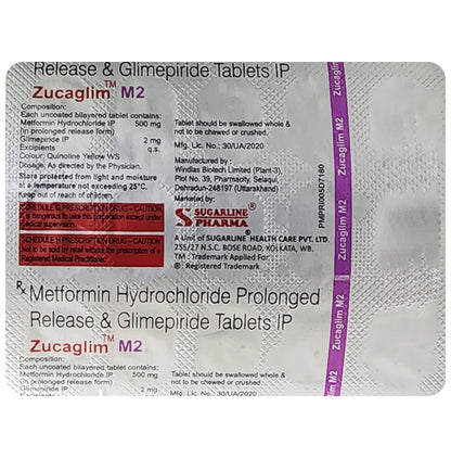 Zucaglim M 2 Tablet PR