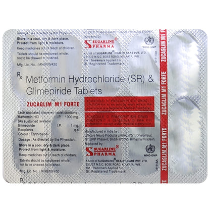 Zucaglim M1 Forte Tablet SR