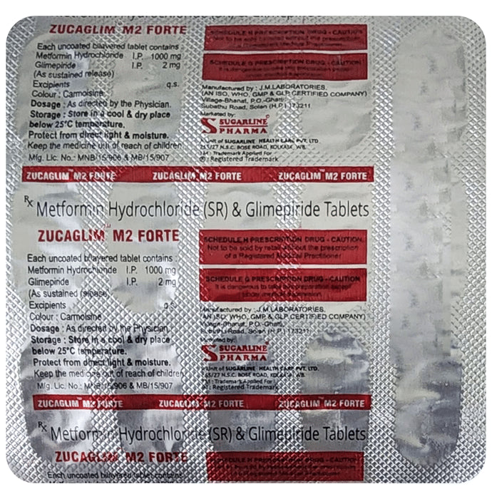 Zucaglim M2 Forte Tablet SR