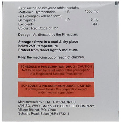 Zucaglim M3 Forte Tablet PR