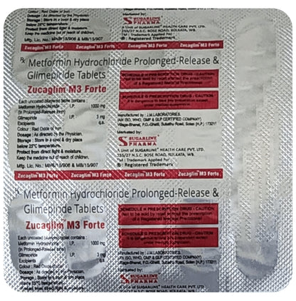 Zucaglim M3 Forte Tablet PR