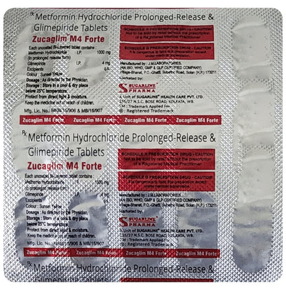 Zucaglim M4 Forte Tablet PR