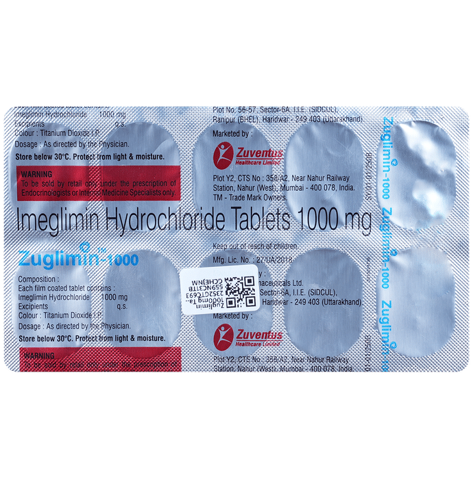 Zuglimin 1000mg Tablet