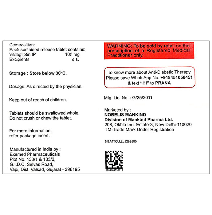 Zukanorm 100 SR Tablet