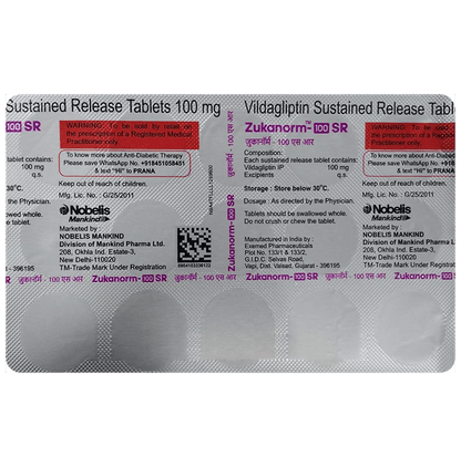 Zukanorm 100 SR Tablet