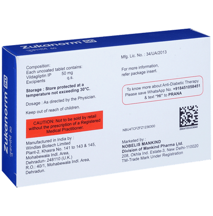 Zukanorm 50mg Tablet