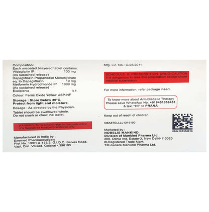 Zukanorm-DM 1000 Tablet SR