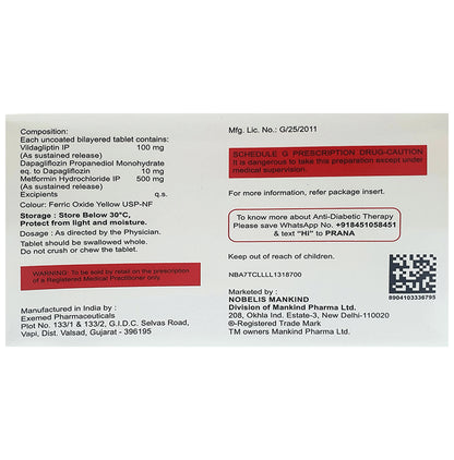 Zukanorm-DM 500 Tablet SR