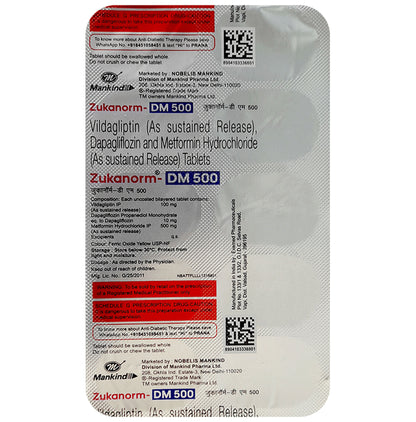 Zukanorm-DM 500 Tablet SR