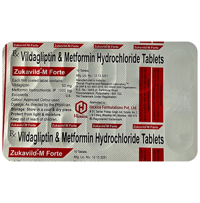 Zukavild-M Forte Tablet