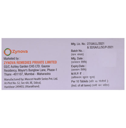 Zyflozin 10 Tablet