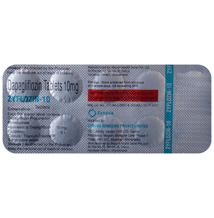 Zyflozin 10 Tablet