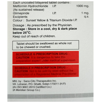 Zymride M 1 Forte Tablet PR