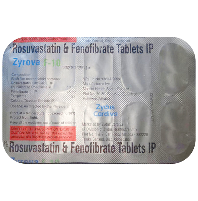 Zyrova F 10 Tablet