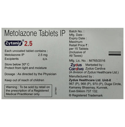 Zytanix 2.5 Tablet