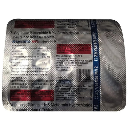 Zyvana MV 2 Tablet SR - Classic Derma
