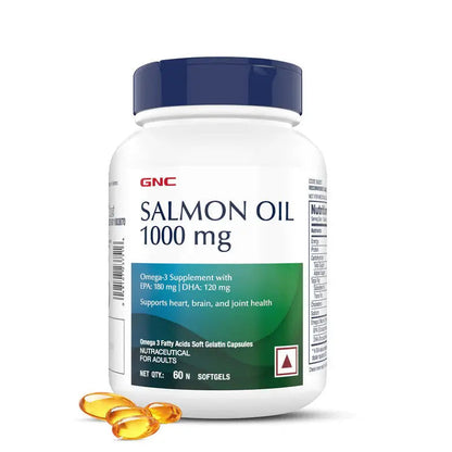 GNC Salmon Oil 1000mg Supports Joint Health, Vision & Overall Well-Being - Classic Derma