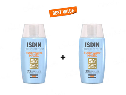 ISDIN Fotoprotector Fusion Water SPF 50 1.7 Fl Oz | 50 ml