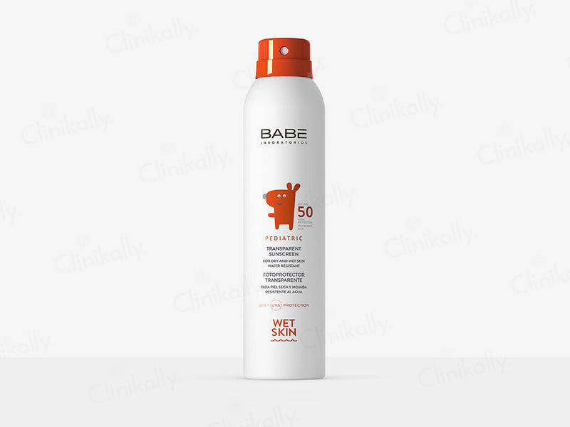 BABE Pediatric Transparent Sunscreen Wet Skin SPF 50