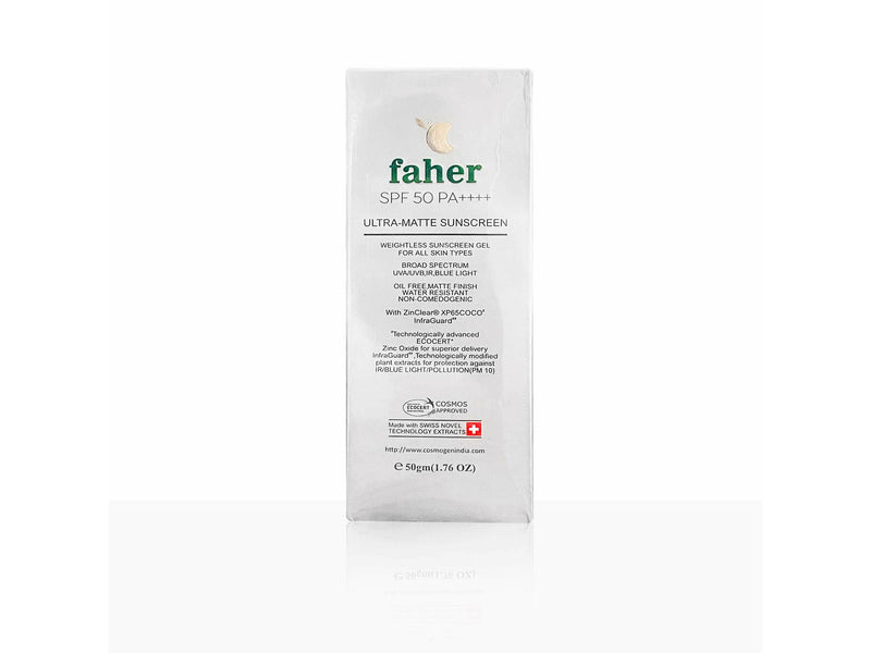 Buy Faher Ultra Matte Sunscreen SPF 50 PA+++ Online | Classic Derma ...