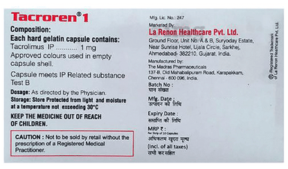 Tacrotor 1mg Capsule