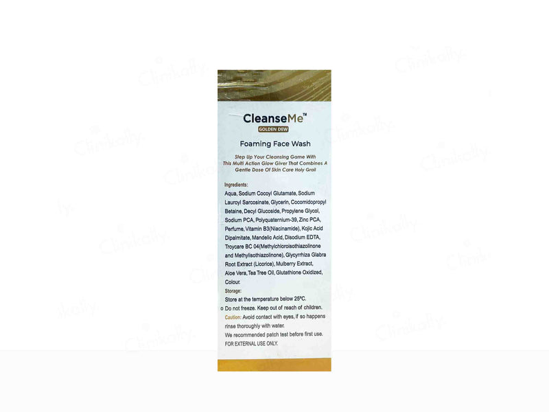 CleanseMe Golden Dew Foaming Facewash